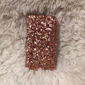 Gold sequins wallet